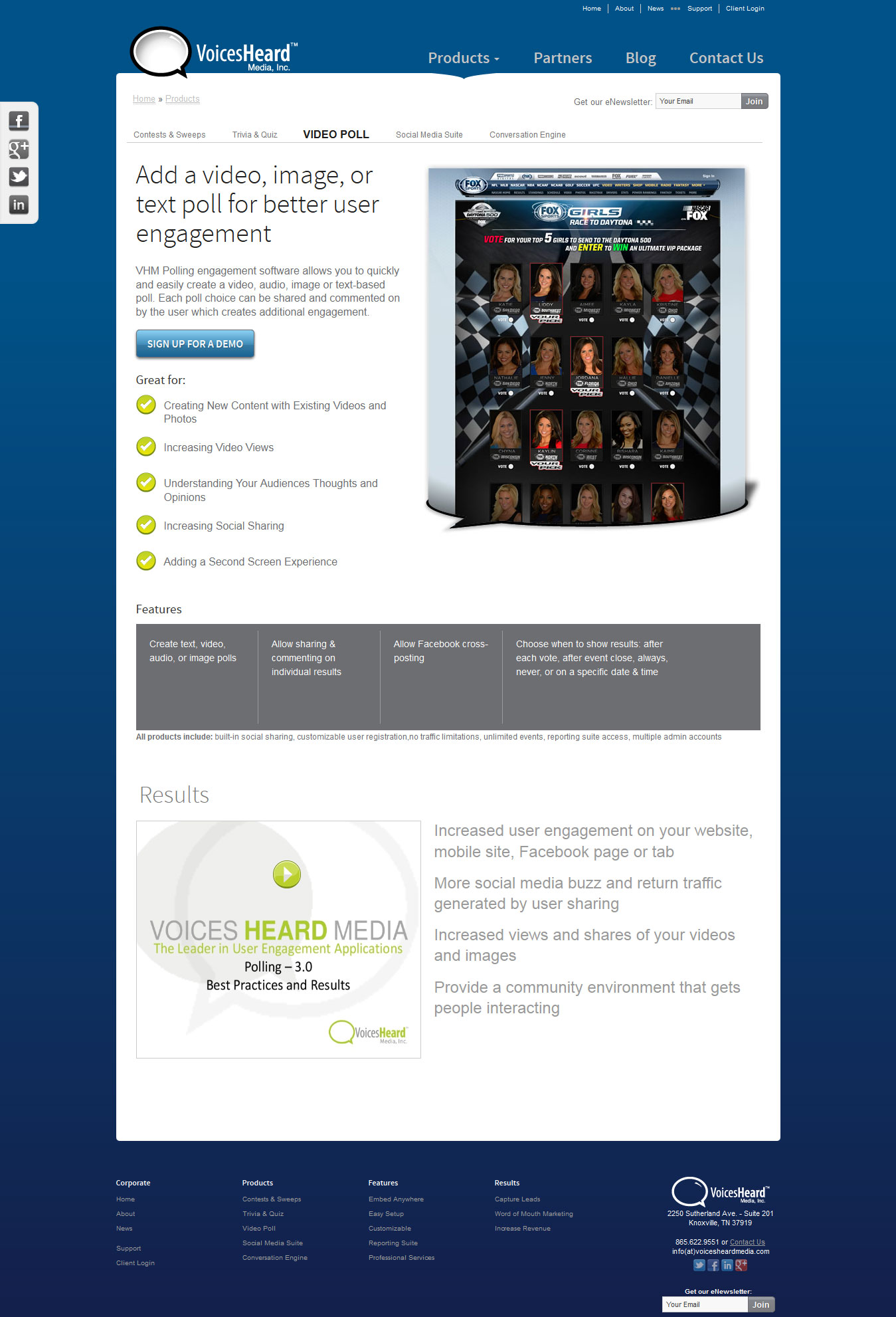 Voices Heard Media, Inc. Website - Product Page