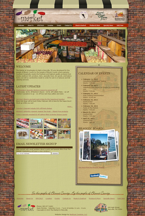 TheMarketInMaryville.com Homepage