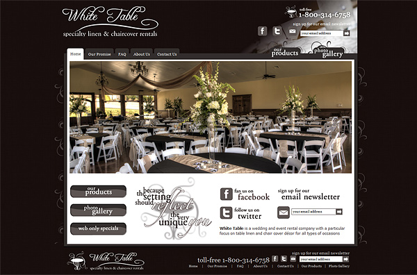 WhiteTable.com Homepage