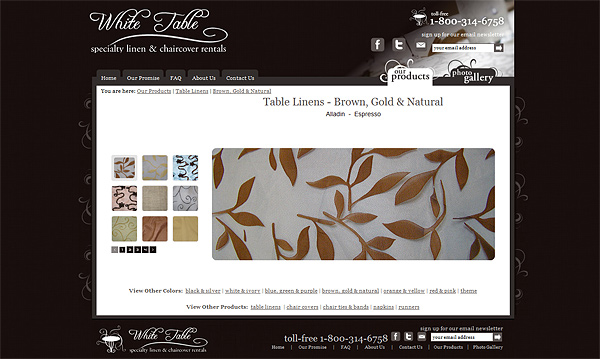 WhiteTable.com Product Gallery